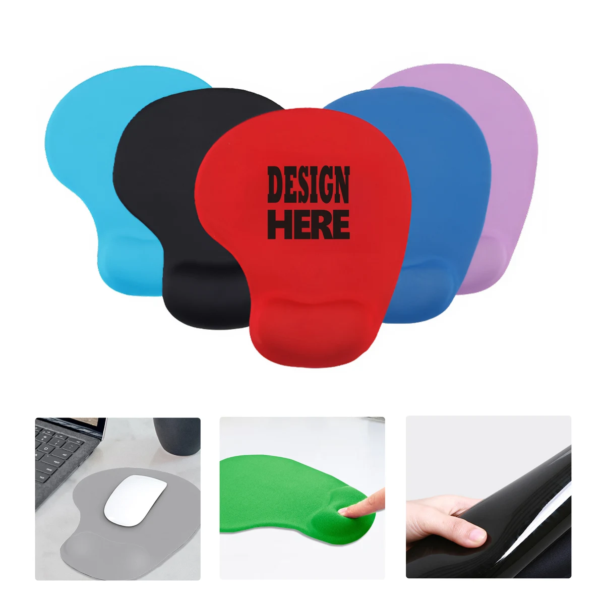 MOQ50 Silicone Wrist Support Mouse Pad for Comfort and Control 1