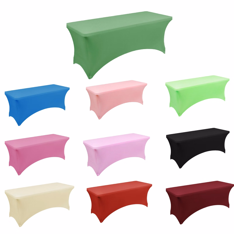 4ft Polyester Stretch Tablecloth MOQ 1