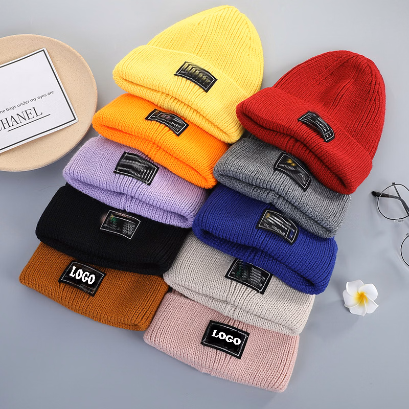 Winter Knit Beanie Hat Watch Cap