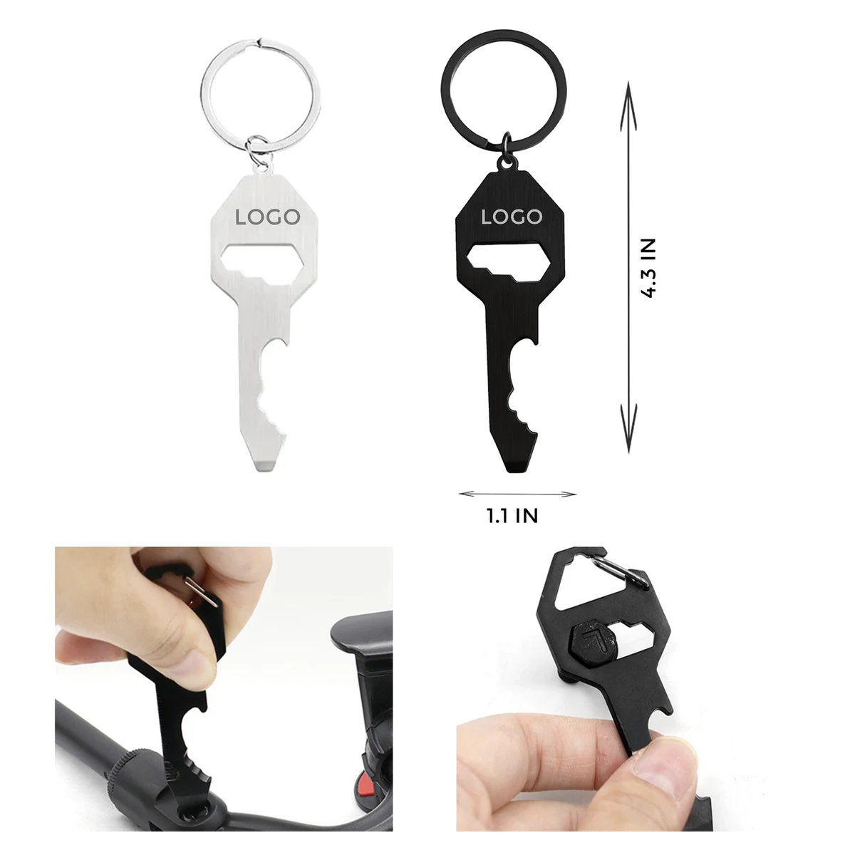 MOQ 10 PCS Durable Stainless Steel Bottle Opener Keychain 1