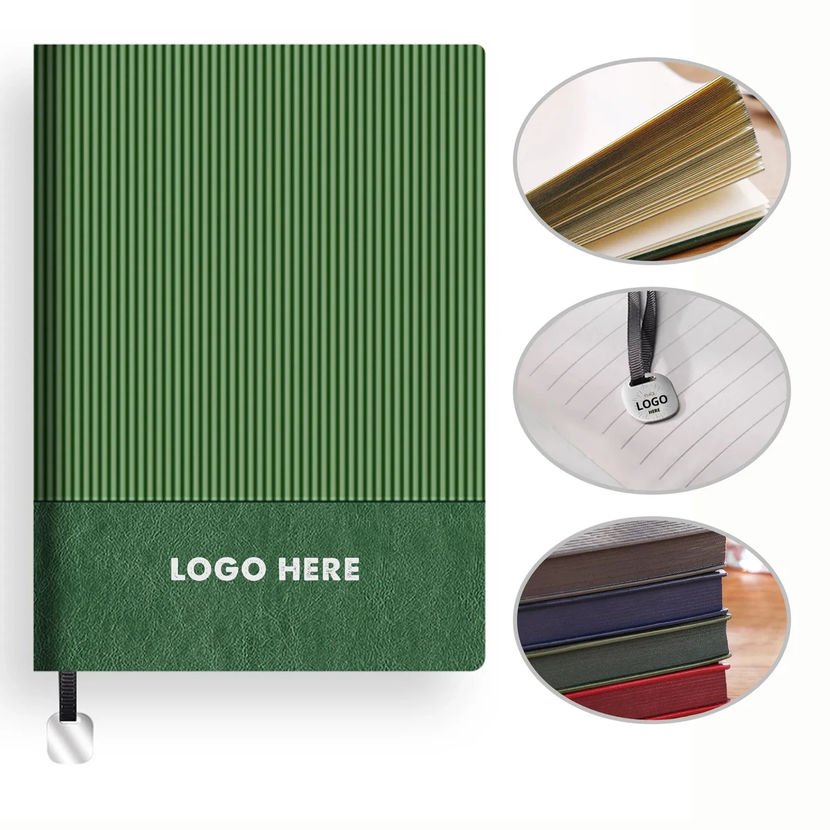 Retro Patchwork Color Soft Leather Notebook 1