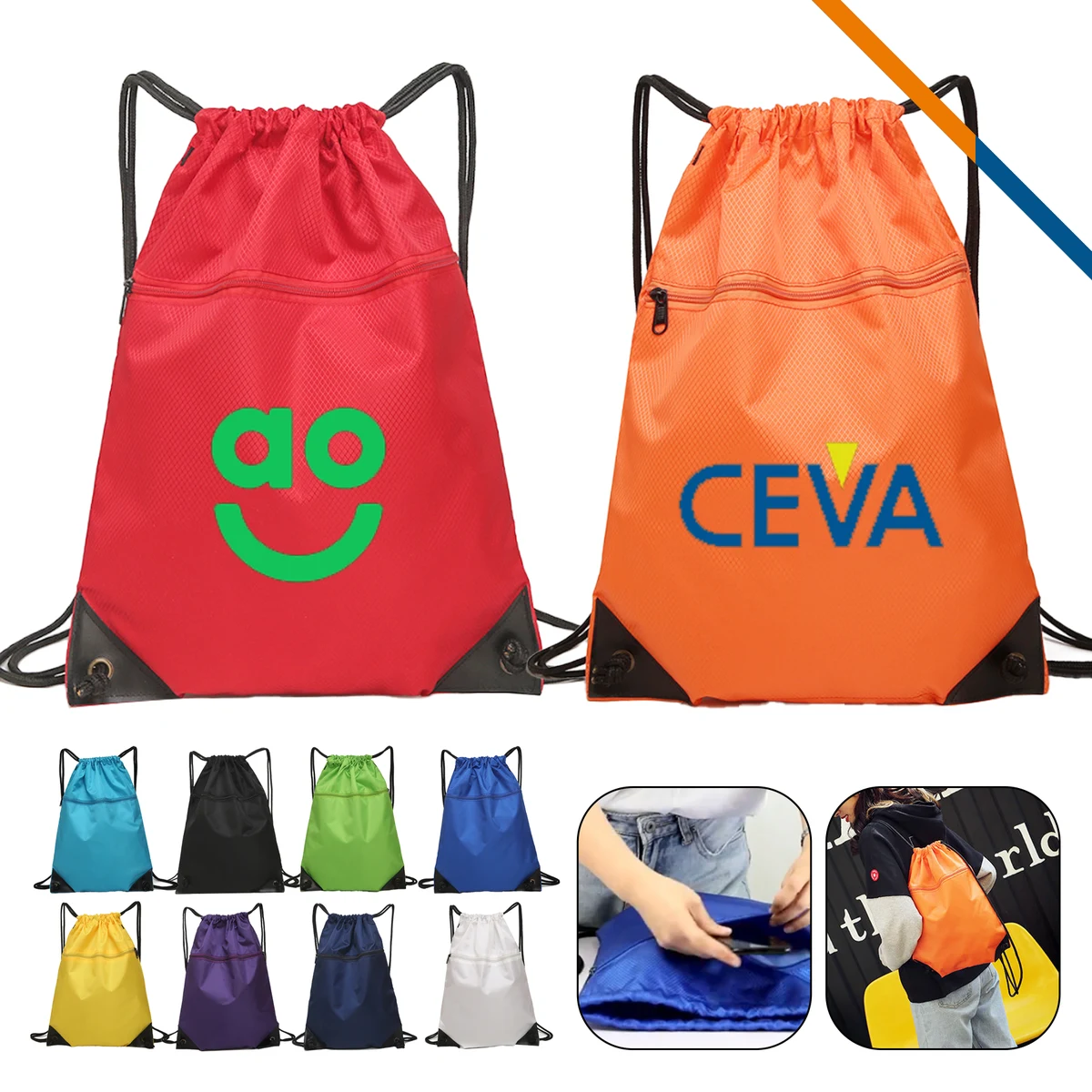 Raddix Drawstring Backpack 1
