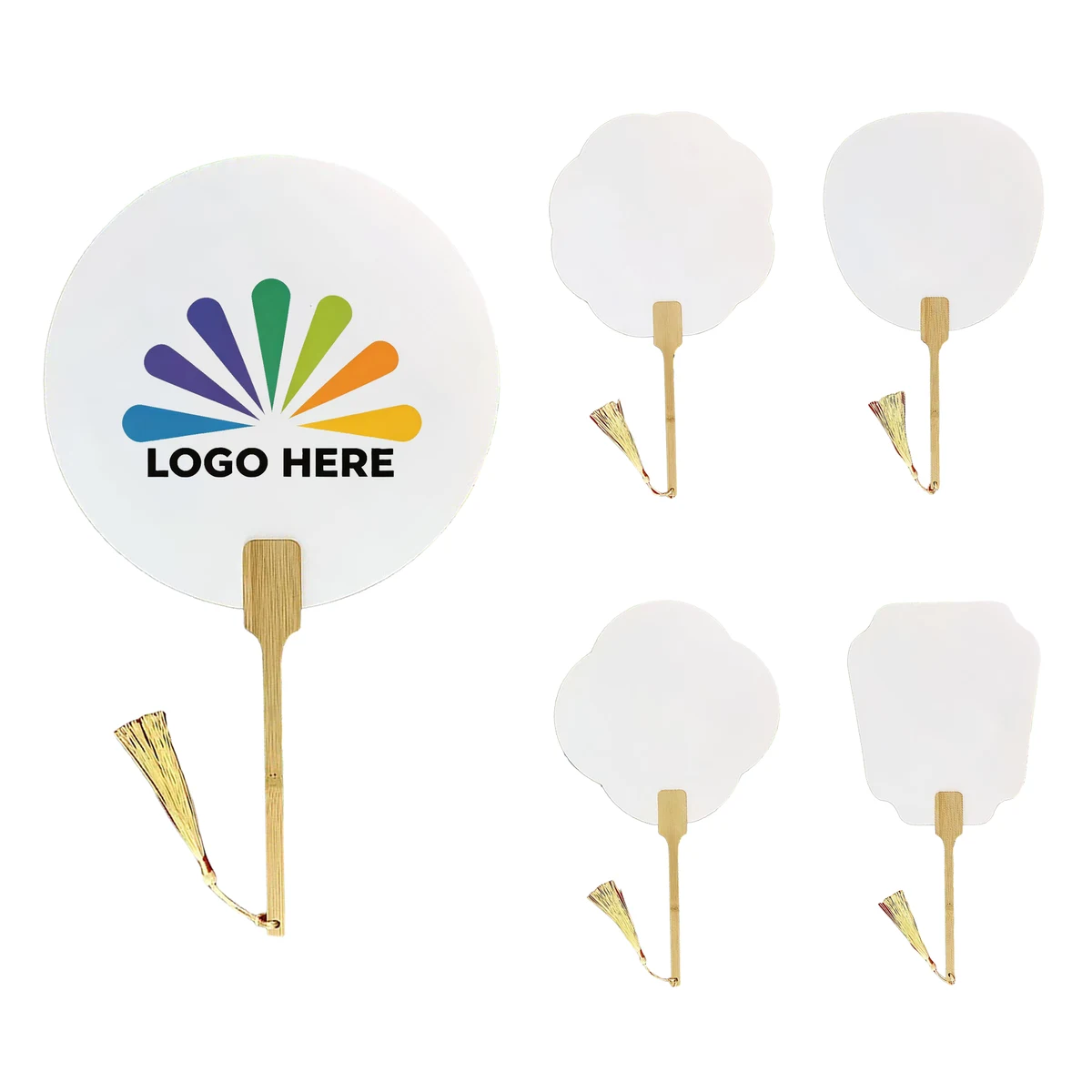 Thickened Xuan Paper Blank Fan Craft Supplies 1