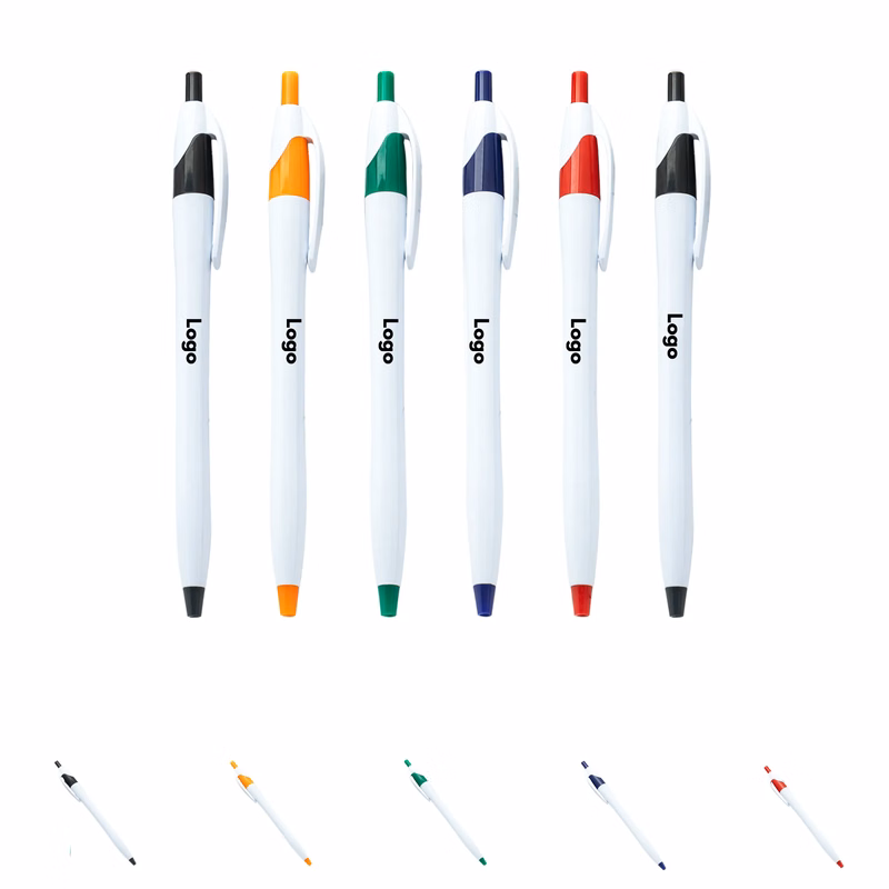 Click-Action Plastic Ballpoint Pen