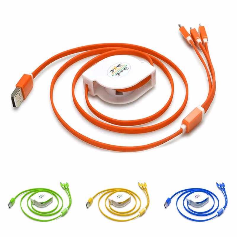 Portable Retractable 3 IN 1 Phone Charger