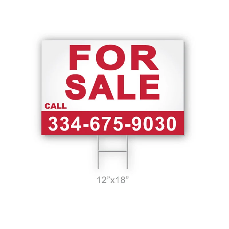 Coroplast Yard Sign- 12" x 18" 1