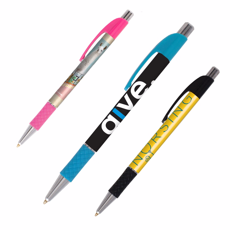 Top Flight Slim Plastic Pen (Full Color Imprint)