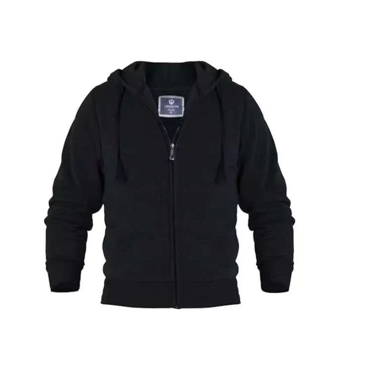Men's Fleece Full Zip Hoodies - Size Small Black, custom hoodie or sweatshirt with logo imprint 1