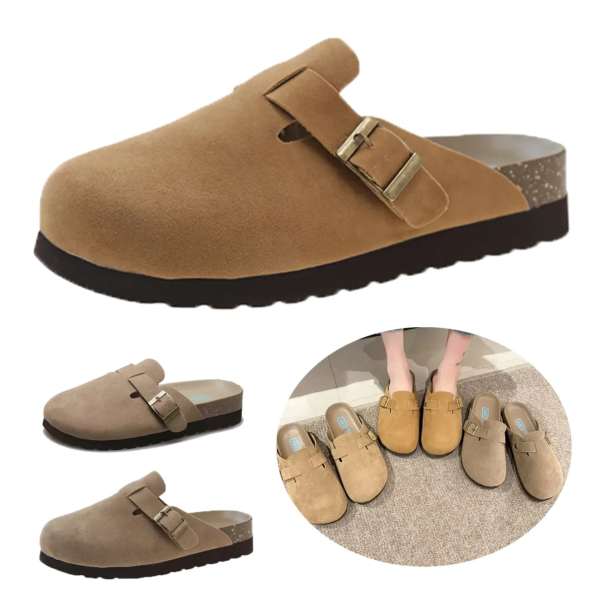 Thick Soled Round Toe Slippers 1