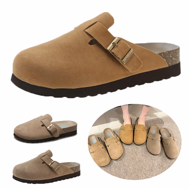 Thick Soled Round Toe Slippers