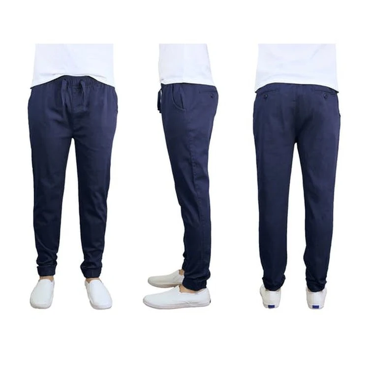 Men's Stretch Twill Joggers - S-2X Navy 1
