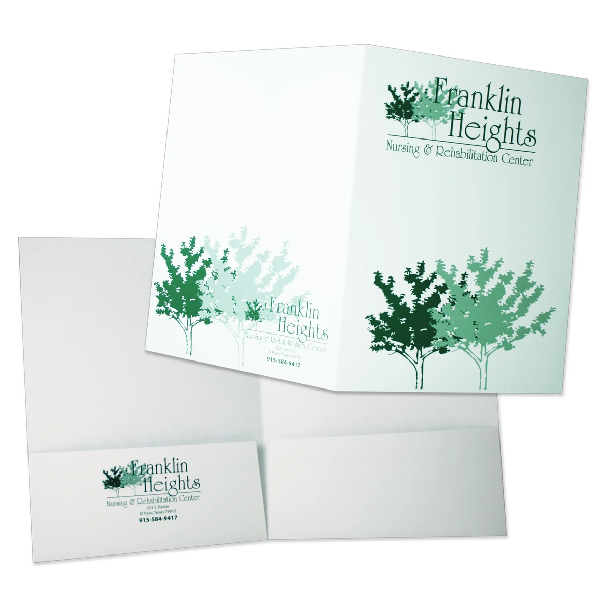 Quick Ship Economy One PMS Color Printed Folders 1