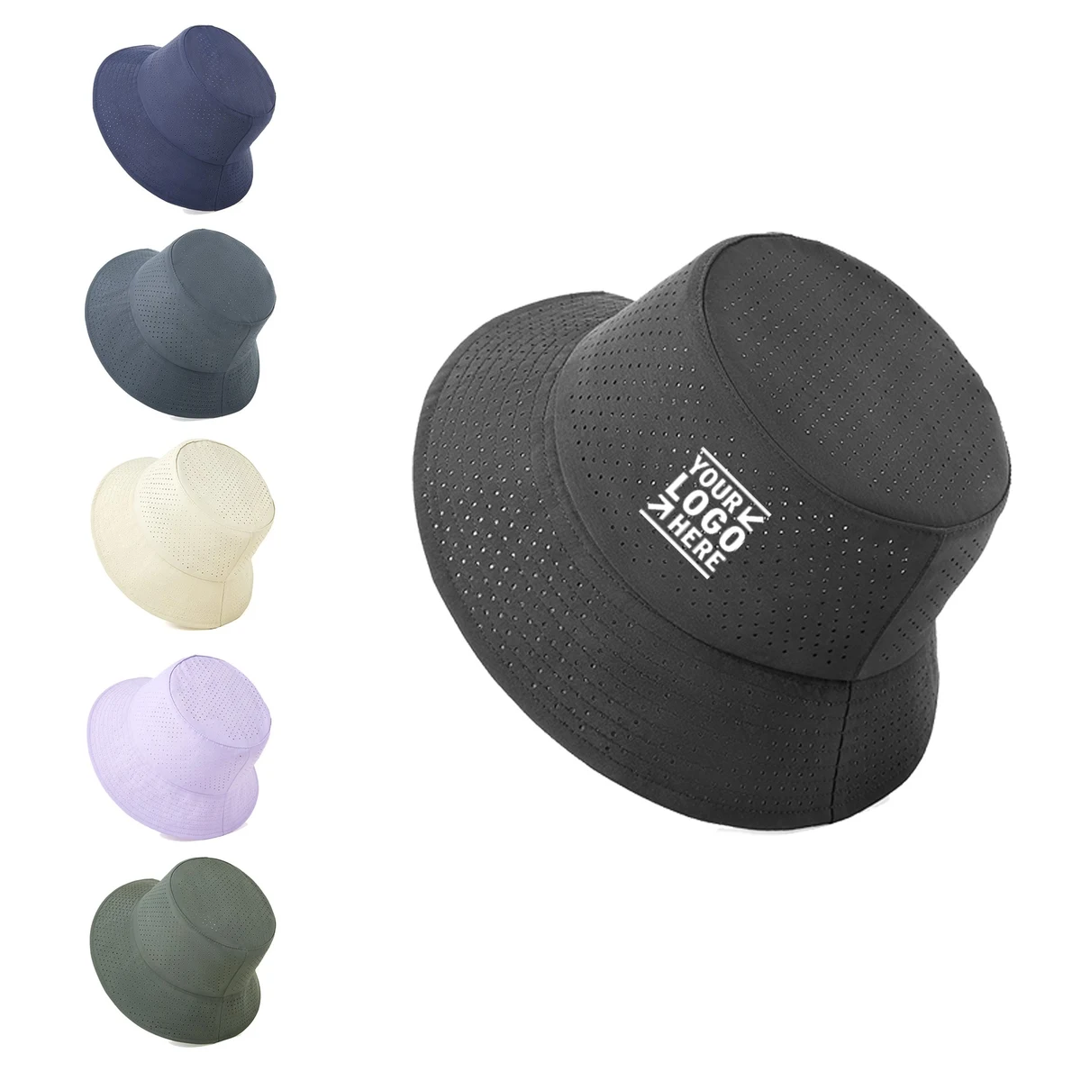 Unisex Mesh Bucket Hat For Summer Cooling 1