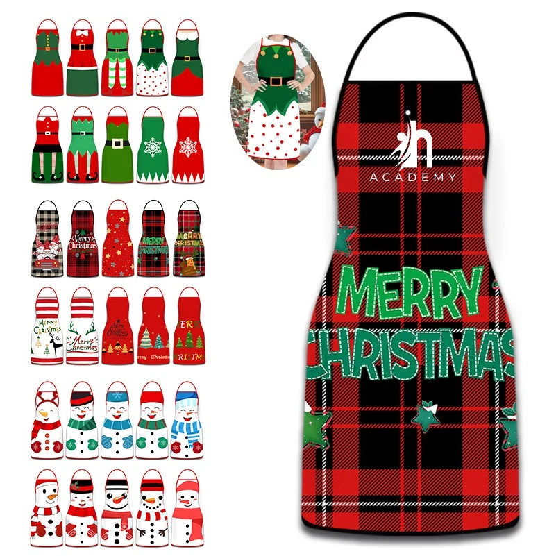 Christmas Elf Cotton Fabric Apron One Size Fits All 1