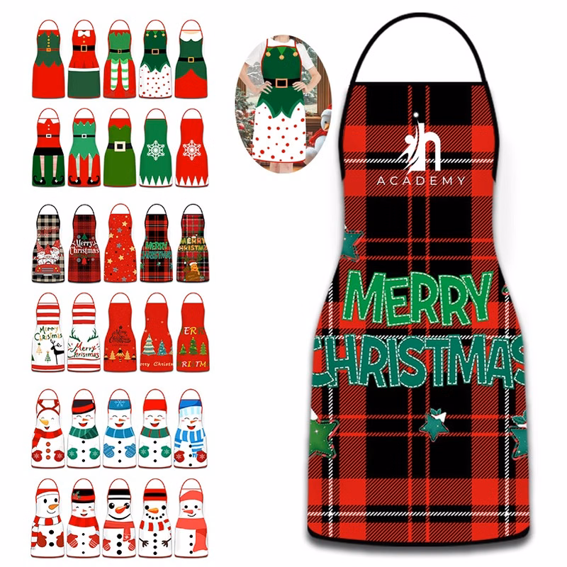 Christmas Elf Cotton Fabric Apron One Size Fits All