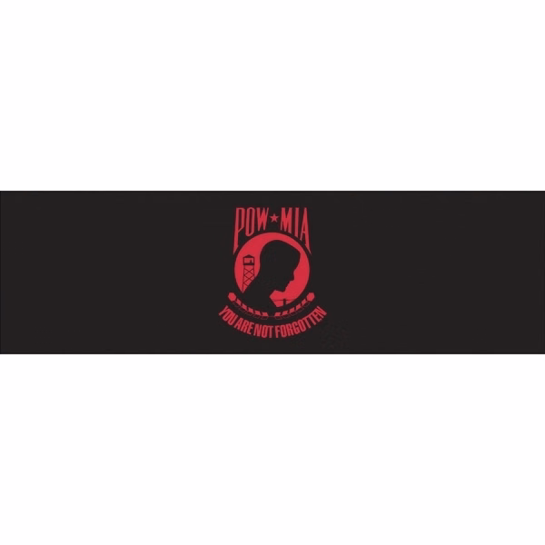 POW MIA Window Decals Red-Black