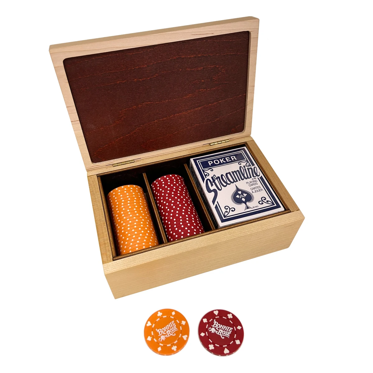 Hinge Lid Game Box, 7.375 x 4.75 x 3.0" 1