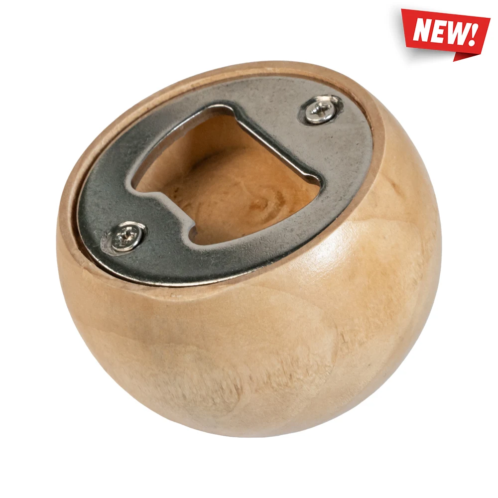 Round Wooden Bottle Opener 1