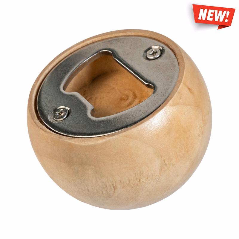 Round Wooden Bottle Opener