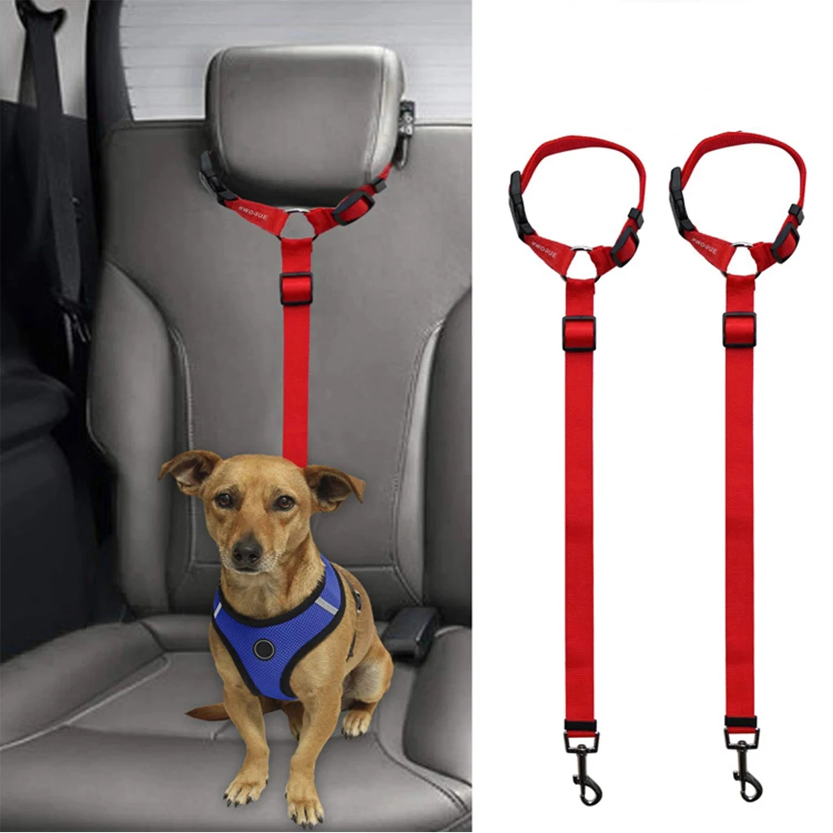 Dog Cat Safety Seat Belt Strap 1