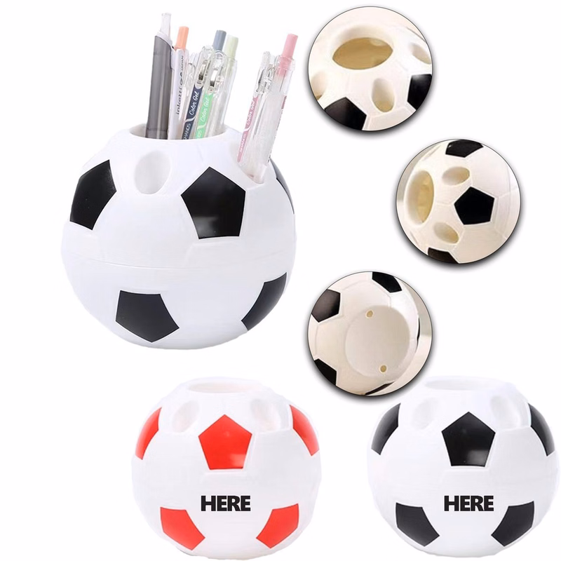Creative Hollow Multi-Compartment Football Pen Holder