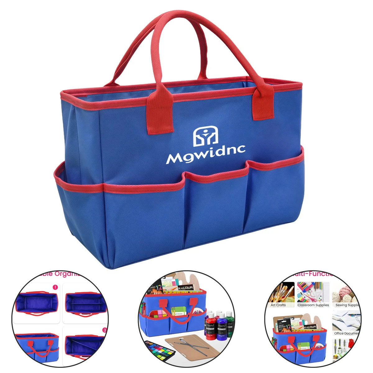 Heavy Duty Garden Tool Tote Bag with Multiple Pockets 1