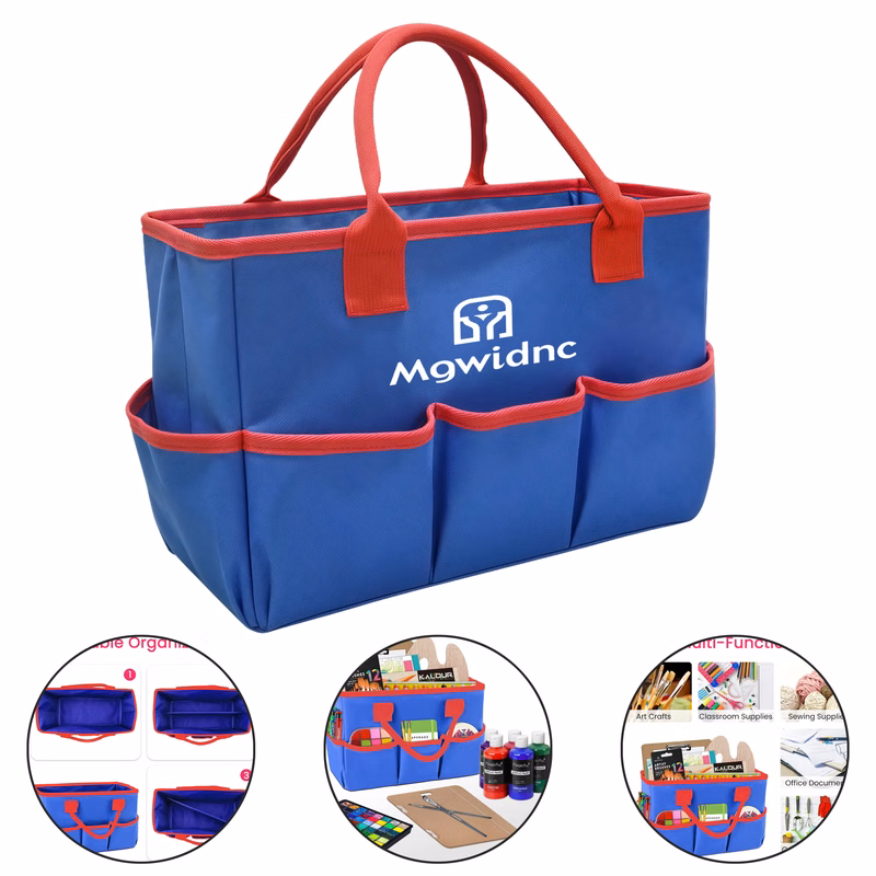 Heavy Duty Garden Tool Tote Bag with Multiple Pockets