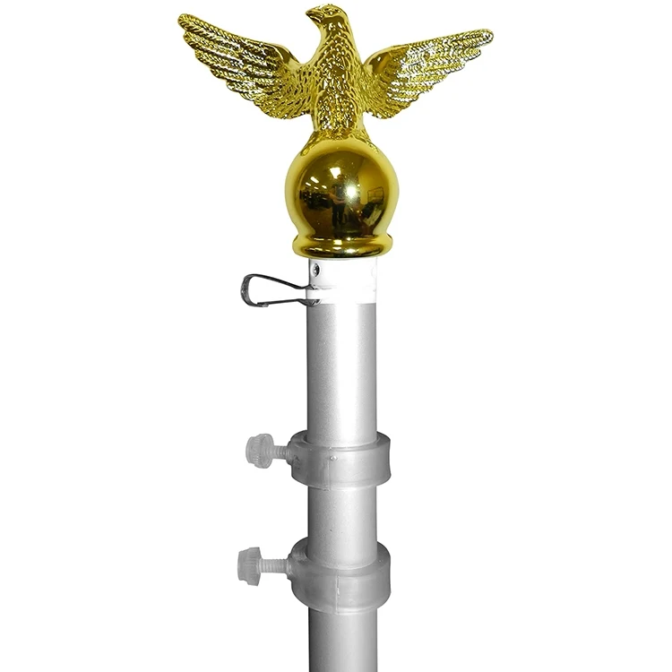 5' Silver Aluminum Spinner Pole - Eagle Top 1