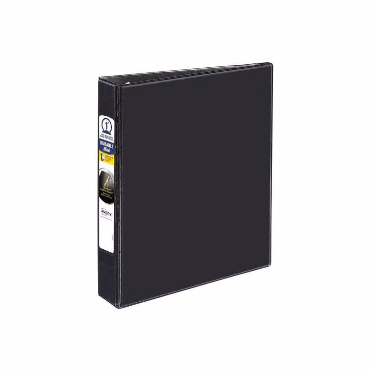 1" Mini Durable View Binder - Black