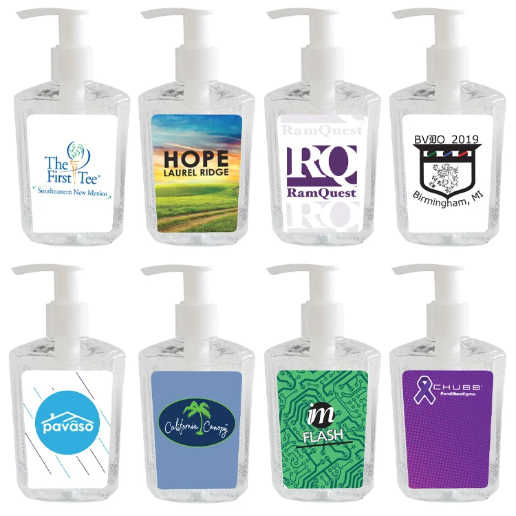 8 oz Full Color Hand Sanitizer Bottle 1