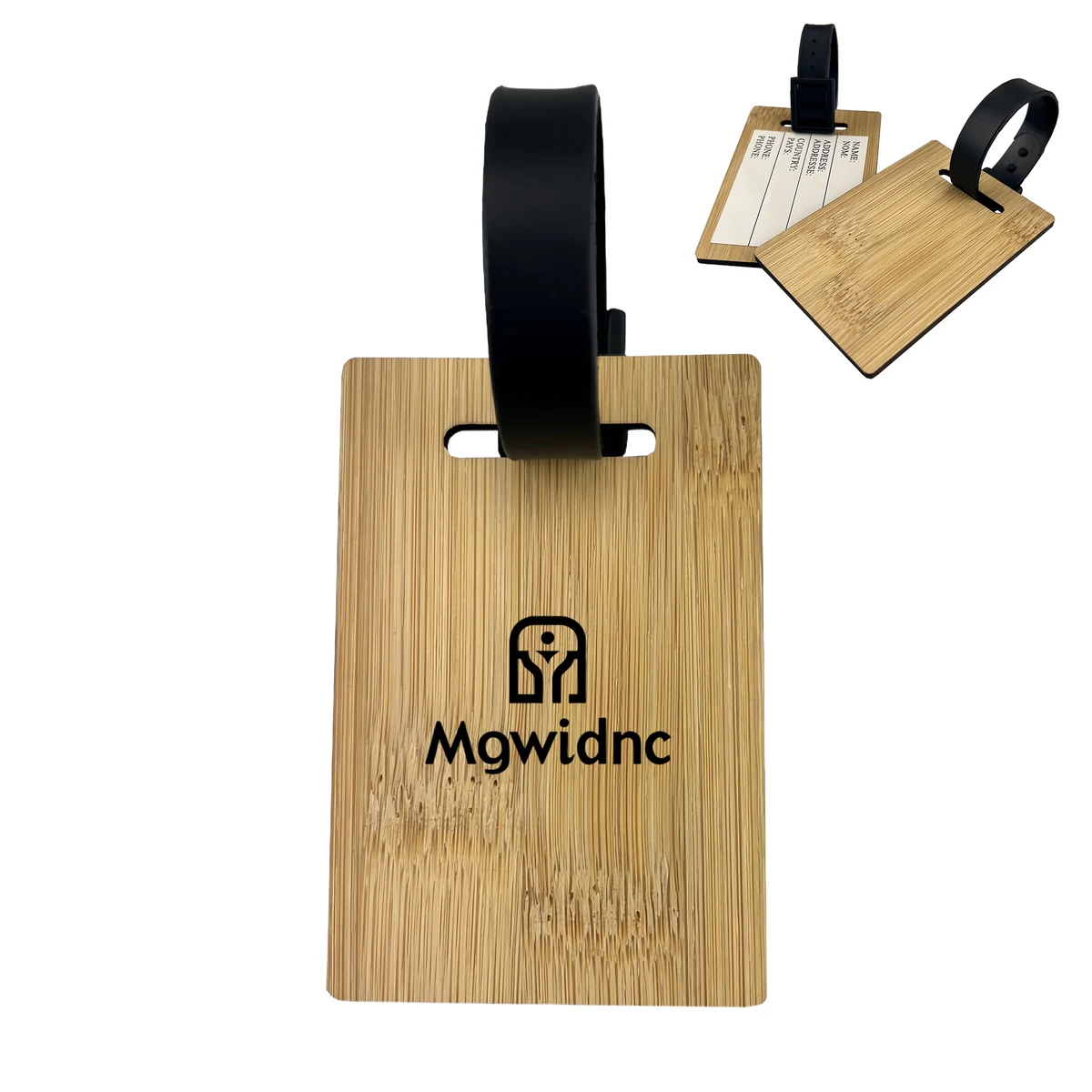 Bamboo Wooden Luggage Tag - Comfortable 1