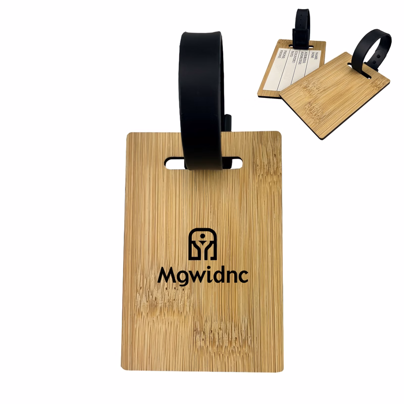 Bamboo Wooden Luggage Tag - Comfortable