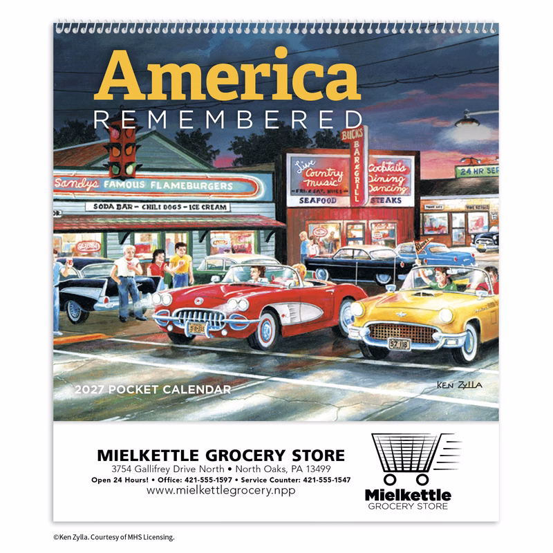 HotLine® Products America Remembered Pocket Calendar