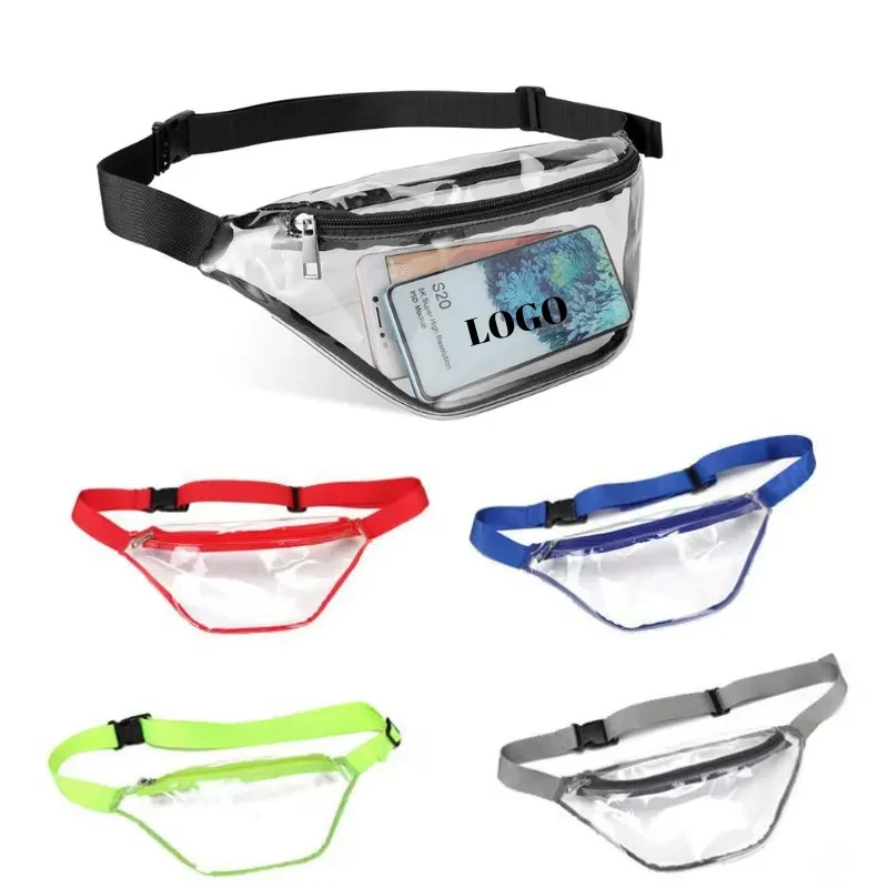 Transparent PVC Waist Bag with Adjustable Strap 1
