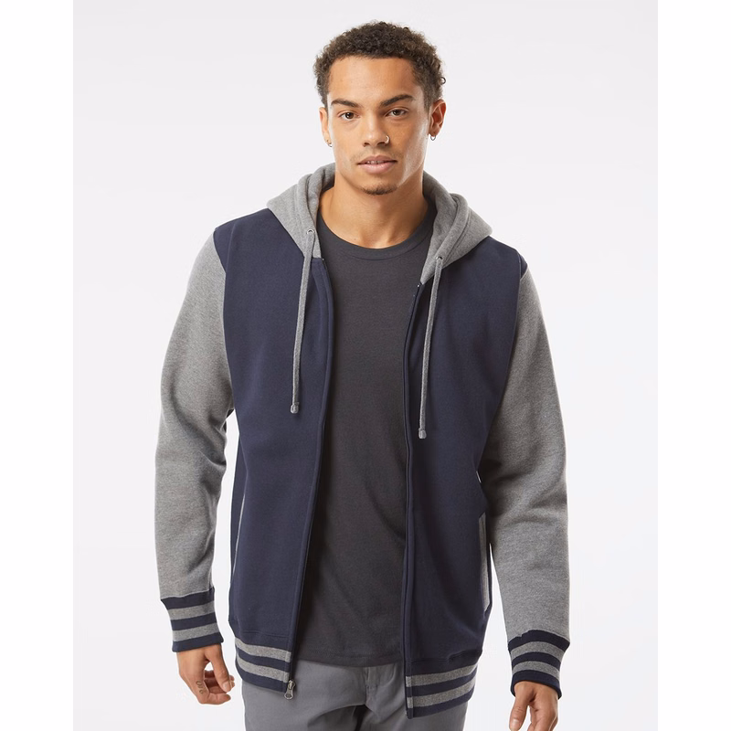 Unisex Heavyweight Varsity Full-Zip Hooded Sweatshirt - IND45UVZ