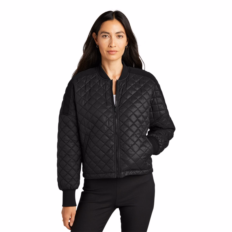 Women's Quilted Bomber Jacket