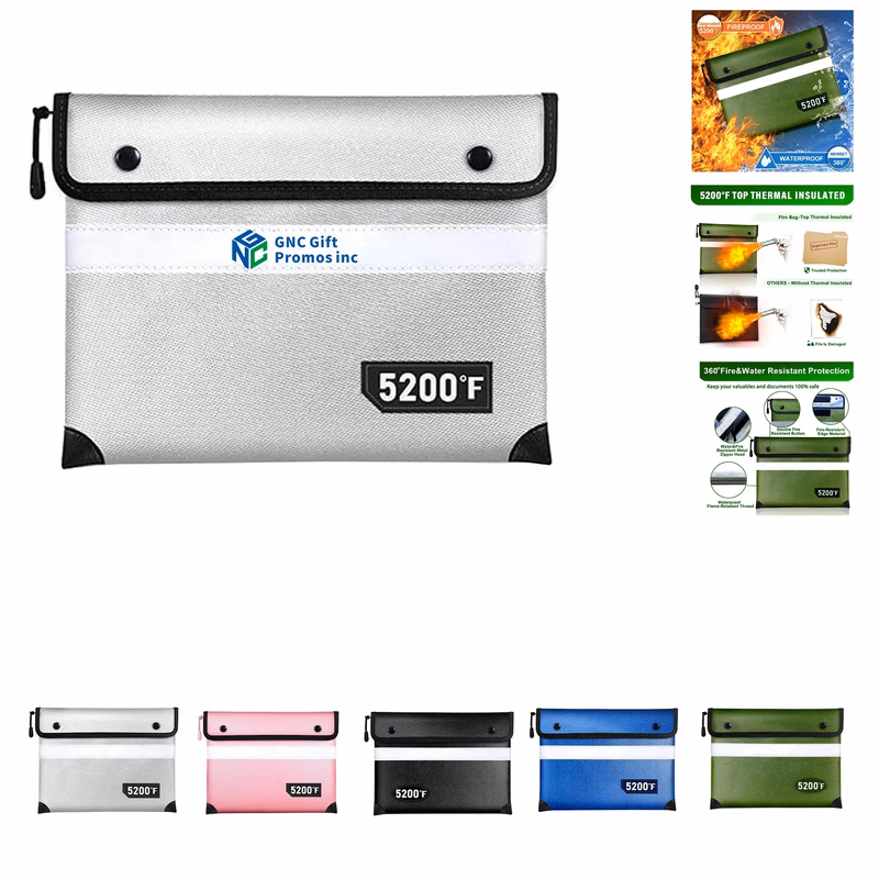 Upgraded Fireproof Document Bag 5200F