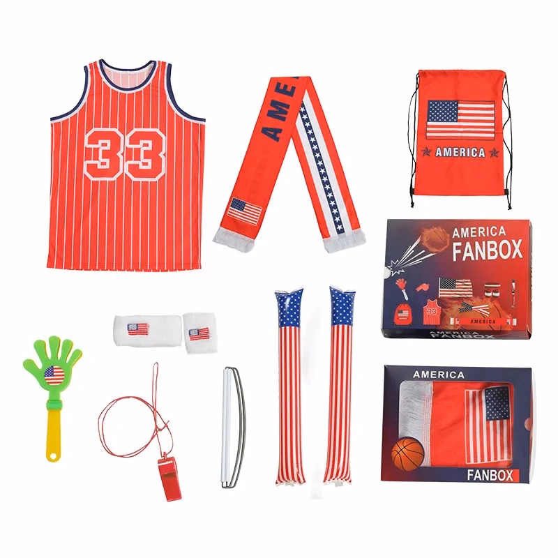 Fan Suit Vest Flag Drawstring Bag Pull Rod Custom