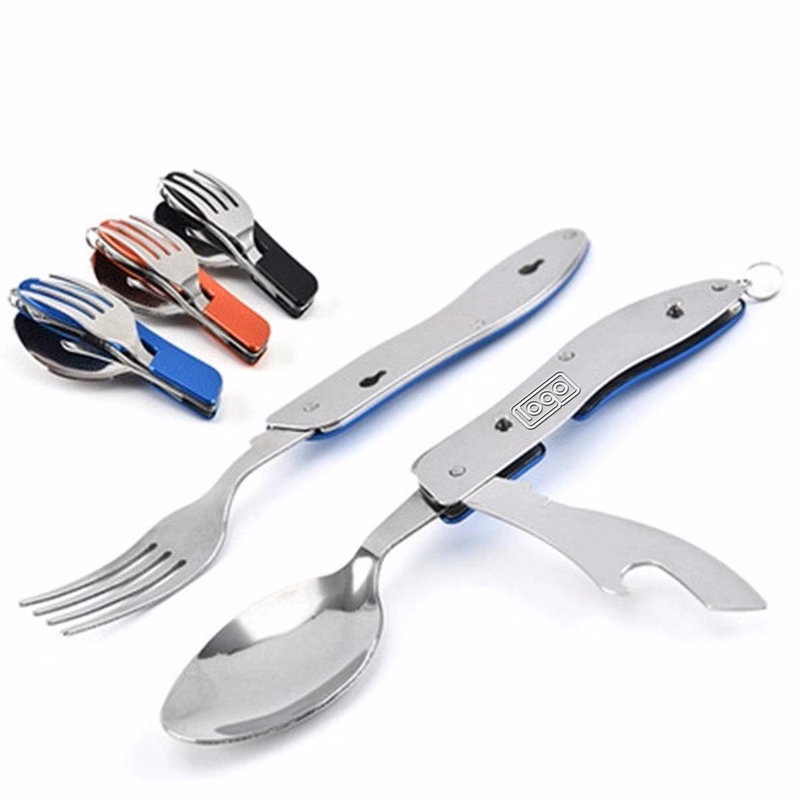 4 in 1 Stainless Steel Camping Utensils Cutlery Set