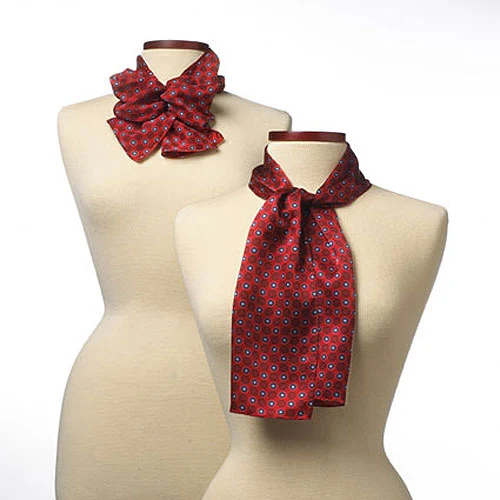 Red Ellison Bay Wet Dyed Polyester Scarf - 8"x45" 1