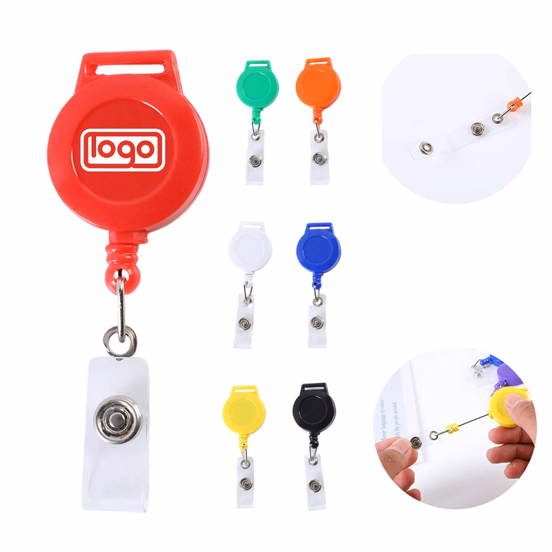Retractable Keychain Badge Holder