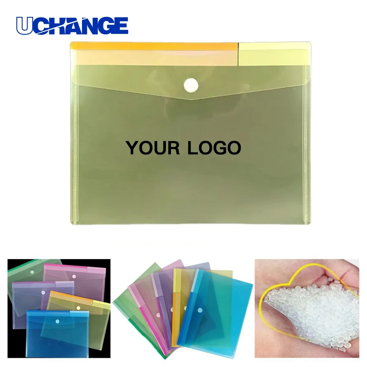PP Document Pouch Hook Closure Organizer 1