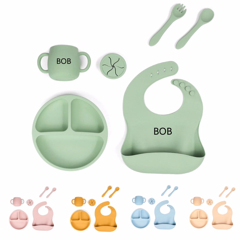 Silicone Baby Bib Set