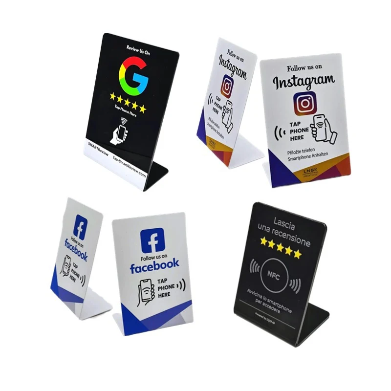 Customized Smart Chip Comment Card Table Stand 1