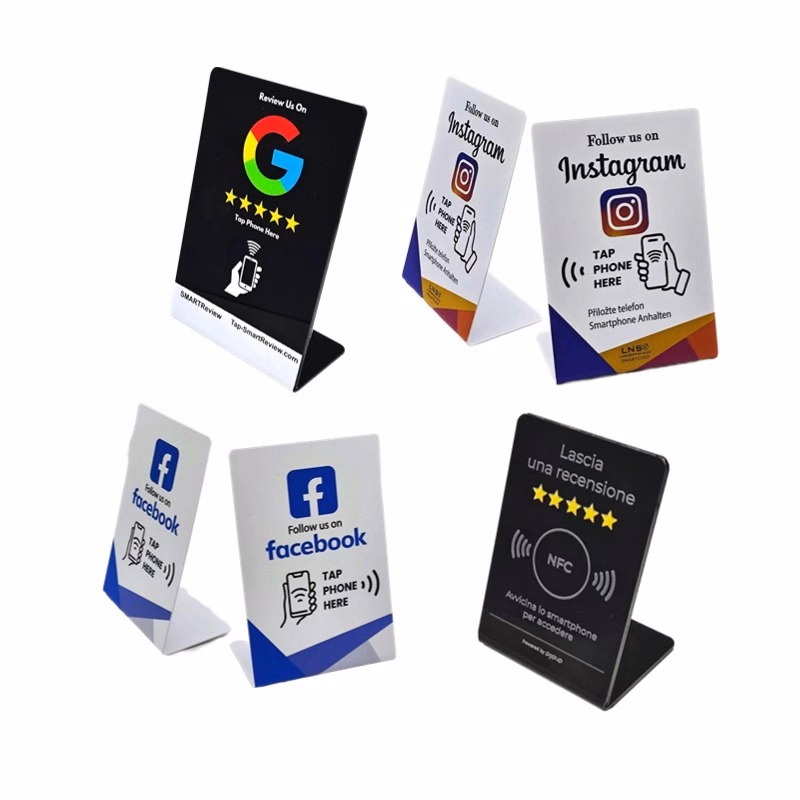 Customized Smart Chip Comment Card Table Stand