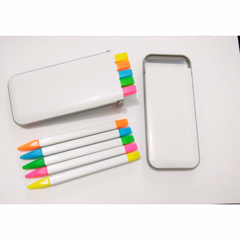Rainbow Ballpoint Pen / Pencil & Highlighter Set