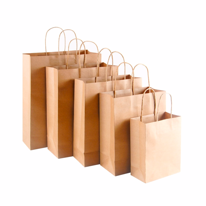 Large Kraft Gifts Paper Handle Shopping Tote Bags