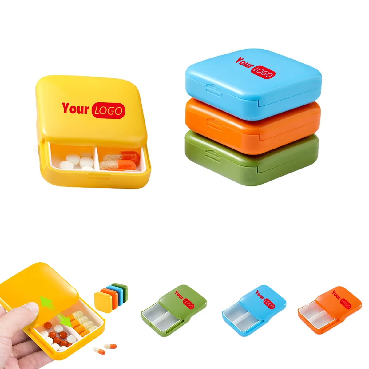 Slideable Plastic Pill Case 1