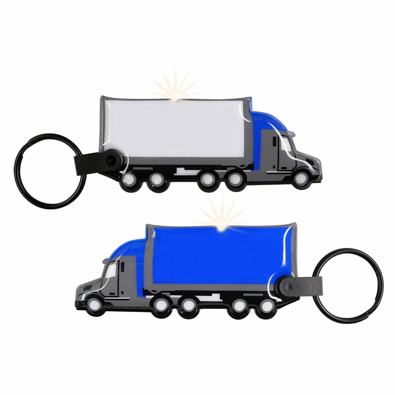 ShapeLights™ Color-A-Shape Key Ring Flashlight (Semi Truck)