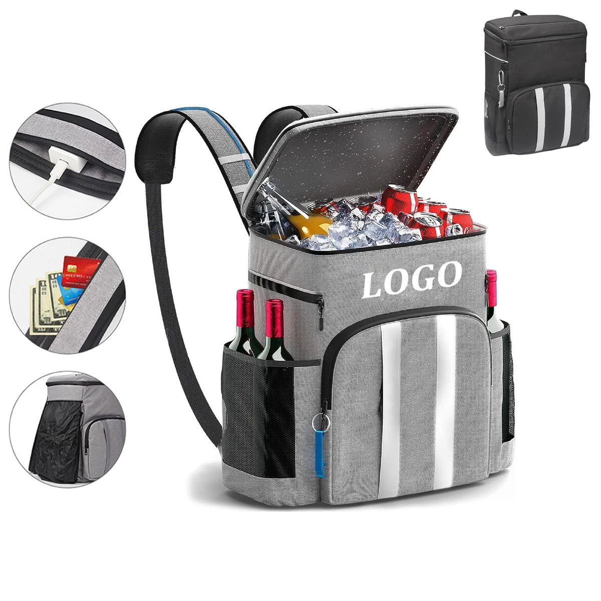 Cooler Backpack Insulated Leak Proof 1